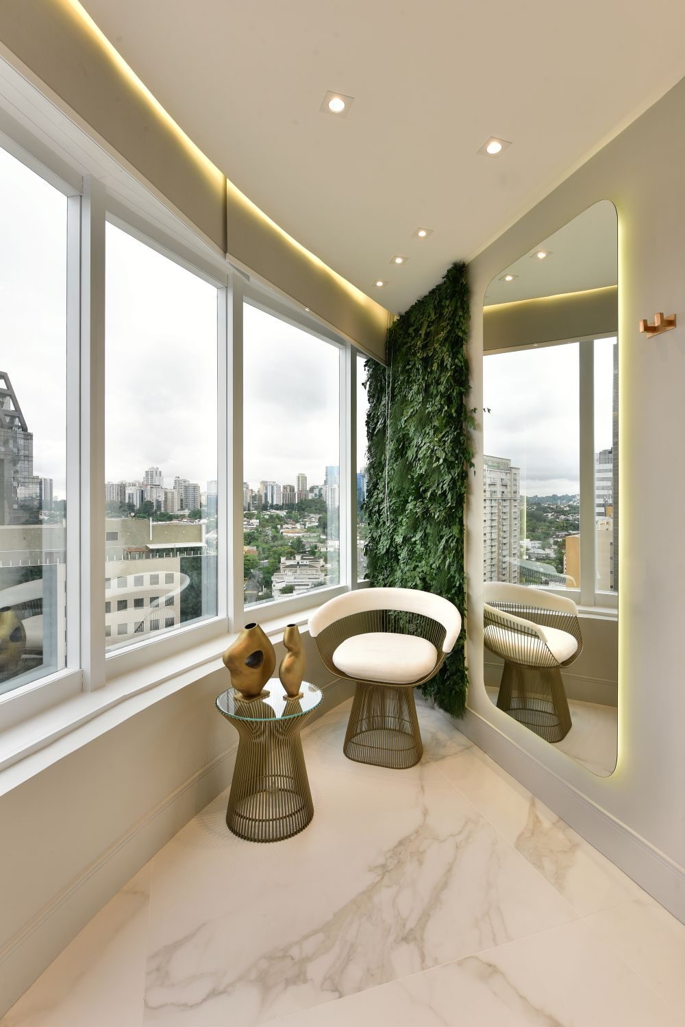 Lounge com vista para a cidade